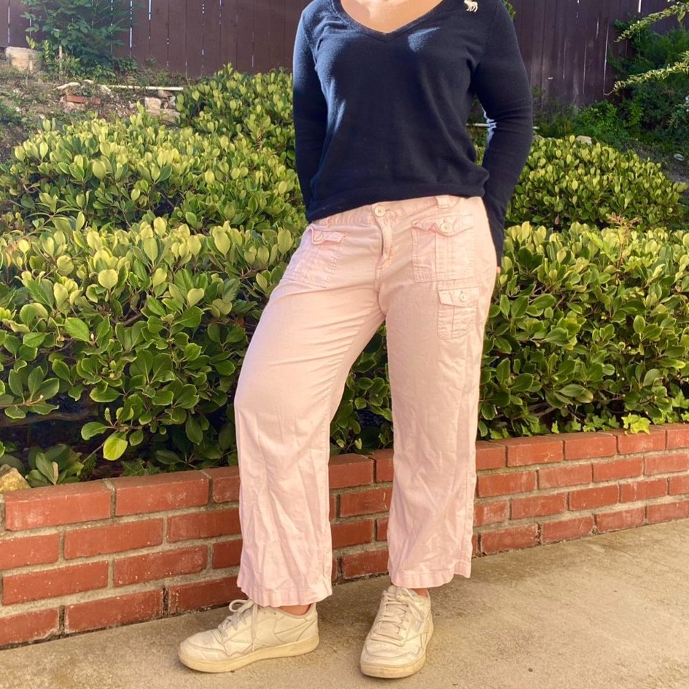 ROXY Pink Corduroy Capris